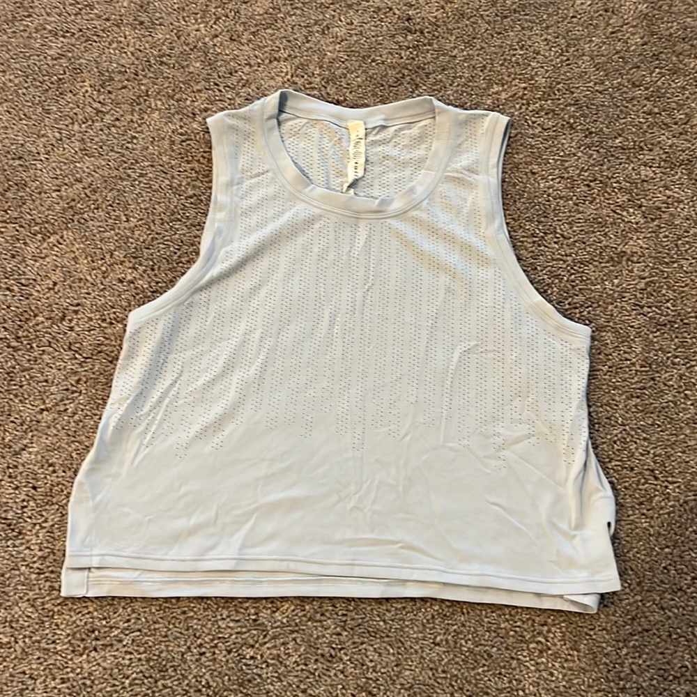 Lululemon Baby Blue Sculpt Oversized Tank
